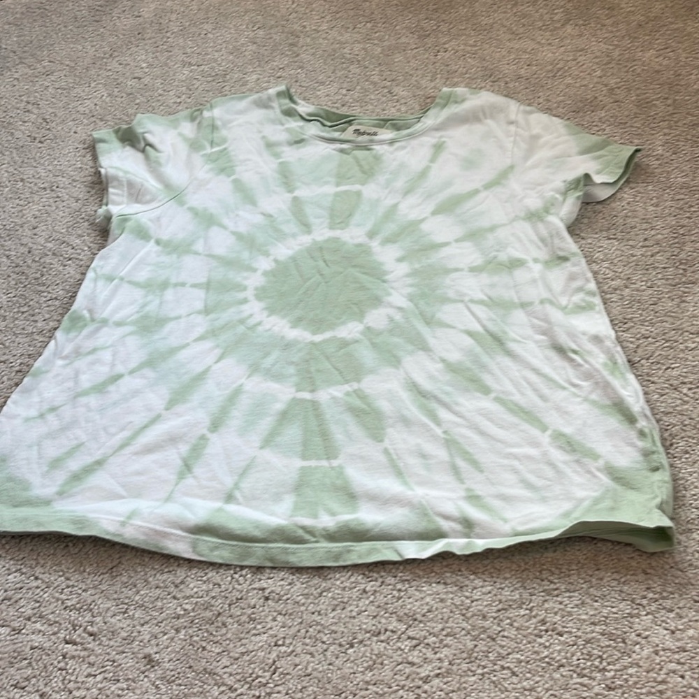 Madewell tie die mini shirt